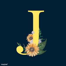 Its normal name in english is jay . Yellow Alphabet J Decorated With Hand Drawn Various Flowers Vector Free Image By Rawpixel Com Sasi Flower Background Design Alphabet Wallpaper Letter J