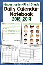 Daily Calendar Notebooks For 2020 2021 First Grade Calendar Calendar Notebook Kindergarten Calendar
