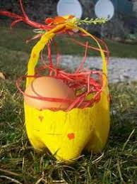 Bouteille Plastique Activites Bricolages Occuper Les Enfants Bricolage Paques Bricolage De Paques Maternelle Panier De Paques Maternelle
