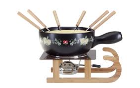 Nouvel Kasefondue Set Schlitten Schwarz Gunstig Kaufen Fondue Set Nouvel 401439 23 Cm Caquelon Mit 2 Kasefondue Set Kasefondue Fondue