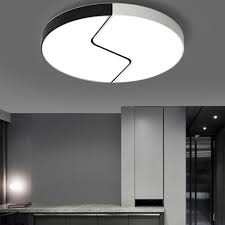 Shop for flush ceiling lights at online lighting. Modern Led Flush Mount Round Ceiling Light Black And White Design Home Lighting Bedroom Living Room Lamp Cl8104