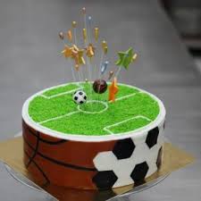 Ice the top with green icing and an icing spatula. Collections Of Football Field Birthday Cake