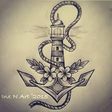 Black And White Lighthouse Tattoo Designs Anchor Lighthouse Tattoo Sketch Drawing By Ranz Lighthouse Tattoo Tattoo Designs Tattoos