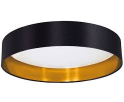 Led Deckenleuchte Marbella Schwarz Goldfarben Led Deckenleuchte Deckenlampe Deckenleuchten