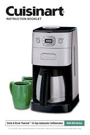 Maybe you would like to learn more about one of these? Grind Brew Thermal 10 Cup Automatic Coffeemaker Dgb 650 Series Cuisinart France Pdf Catalogs Documentation Brochures