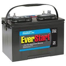 Deep cycle models are available for truck, marine or recreational usage. Everstart Lead Acid Marine Rv Deep Cycle Battery Group Size 27dc 12 Volt 750 Mca Walmart Com Walmart Com