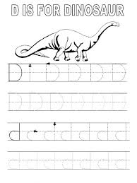 Traceable Letter Worksheets To Print Letter D Worksheet Dinosaur Worksheets Letter Worksheets