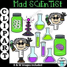 Mad scientist illustrations and clipart. Halloween Mad Scientist Clipart By My Visionary Designs Tpt