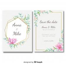 Think of an invitation template as the basis for your own creation. Free Floral Wedding Invitation Template 1180016 Png Images Pngio