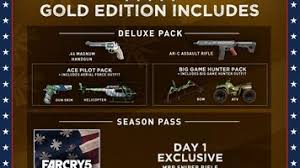 The gold edition is the ultimate version for far cry 5, including the main game, digital deluxe pack, and season pass (which will feature more packs released post launch). Buy Far Cry 5 Gold Edition Xbox One Xbox Live Key Europe Eneba