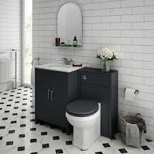 Chatsworth White Marble Traditional Graphite Vanity Unit Toilet Package Victorian Plumbing Uk Vanity Units Blue Vanity Toilet Vanity Unit