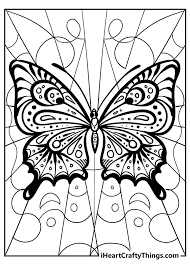 Kids can use both crayons as well as watercolors to fill in these pages. Beautiful Butterfly Coloring Pages