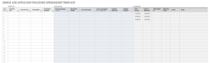 Import a new rubric from excel elearning resources. Free Applicant Tracking Spreadsheet Templates Smartsheet