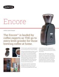 Encore Baratza Pdf Catalogs Documentation Brochures