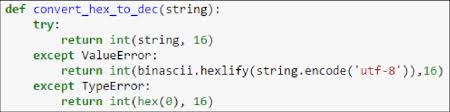 Python Function To Convert Hexadecimal Values To Its Numerical Download Scientific Diagram