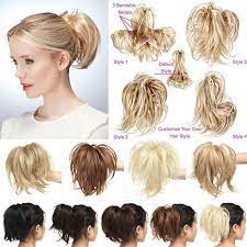 12 Short Straight Layered Bendable Ponytail Jaw Claw Clip In Hair Extension Ta Ebay Hair Extensions Synthetic Hair Extensions Wavy Hair Extensions