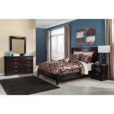 Add A Contemporary Look To Your Bedroom With The Ashley Zanbur 7 Piece Bedroom Set Shop With No Cre With Images Upholstered Bedroom Set Upholstered Bedroom Bedroom Sets
