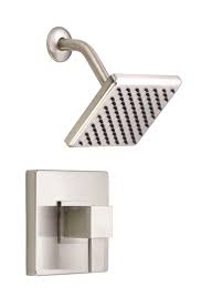 Danze Reef Brushed Nickel Modern Single Handle Square Shower Only Faucet Includes Rough In Valve Tub And Shower Faucets Shower Faucet Shower Faucets