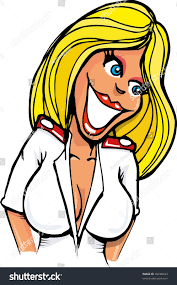 Cartoon Nurse Big Smile Big Breasts Stock Vector (Royalty Free) 78748423 |  Shutterstock