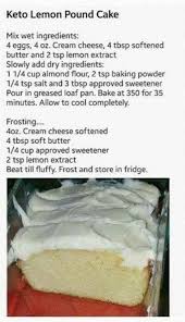Keto Lemon Poundcake Recipes Keto Recipes Easy Keto Cake