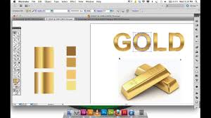 In our first example, we will create a gold effect consisting of four different brown and ochre hues. Adobe Illustrator Gradient Gold Text And Logo Illustrator Tutorial Youtube