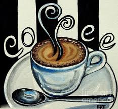 Coffee At The Cafe Painting Coffee At The Cafe Fine Art Print Coffeeartpainting Coffee Art Painting Coffee Painting Coffee Art
