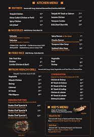 We did not find results for: Menu Osaka Steak Sushi