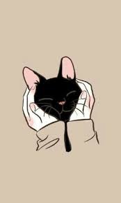 Cradle That Sweet Face With Tender Loving Care Meow Kitten Wallpaper Cat Art Cat Wallpaper