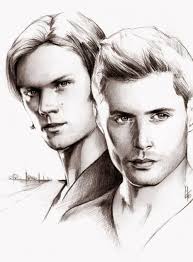Drawing Sam And Dean Supernatural Drawings Supernatural Art Supernatural Fan Art