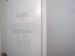 Make A Giant Whiteboard For Only 15 Primer Diy Whiteboard White Board Cheap Whiteboard