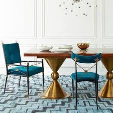 Jonathan Adler Rider Dining Chair Side Chairs Dining Dining Room Design Modern Velvet Dining Room Chairs