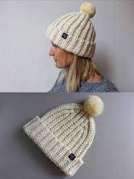 Cotton Wool Chunky Knit Hat Pom Pom Beanie Hat Hand Knit Etsy Chunky Knit Hat Hand Knit Hat Knitted Hats