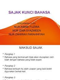 Bahasa indonesia konteks pemakaian bahasa bakudeskripsi lengkap. Sajak Kunci Bahasa Pdf