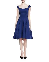 Zac Posen Ribbed Sleeveless Fit Flare Cocktail Dress Navy Navy Cocktail Dress Cocktail Dress Dresses