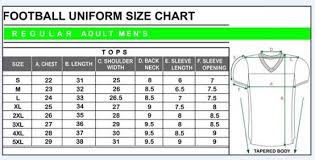 58 abundant youth football jersey size chart