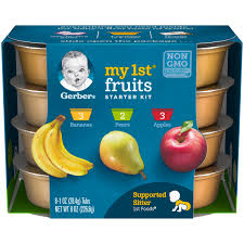 Download free my fruits 1.0 for your android phone or tablet, file size: Gerber My 1st Fruits Baby Food Starter Kit 1 Oz Tubs 8 Count Walmart Com Walmart Com