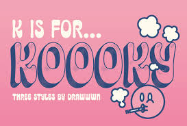 Koooky In Fonts On Yellow Images Creative Store