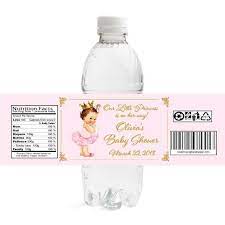Vintage Princess Baby Shower Water Bottle Labels Water Bottle Labels Baby Shower Baby Shower Water Bottles Baby Shower Princess