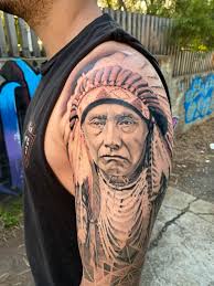 Joe was born in new hampshire and raised in florida. A Portrait Of Chief Joseph For My Client Over Two Sessions Apprenticing At Addikted To Ink Melbourne Australia Colemoreland Ink Tattoo