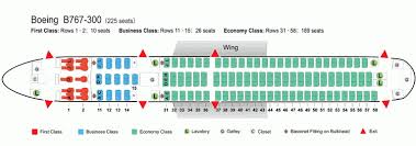 Air China Airlines Boeing 767 300 Aircraft Seating Chart