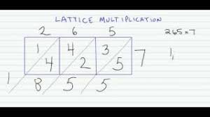 lattice multiplication examples solutions videos worksheets games activities
