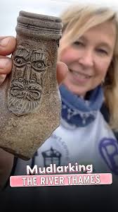 I recently went to Keighley in Yorkshire to meet with artist and mudlark Tom  Burleigh. He took me to the River Aire where we foraged for treasures  eroding from the River Bank.