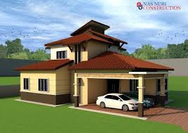 Contoh Pelan Layout Lukisan 3d Untuk Rumah Banglo 2 Tingkat Seluas 3500 Kaki Persegi Rumah Ini Mengandungi 7 Bilik Tidur In 2020 Design Rumah Design House Styles