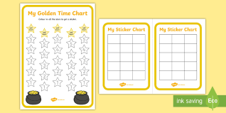 Golden Time Charts Golden Time Charts Sticker Charts