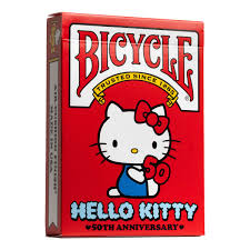 Bicycle Hello Kitty 50th Anniversary Playing Cards [::] Lets Play Games