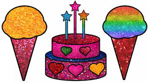 Happy Birthday Cake Drawing Learn Colors How To Draw Cake Drawing Monster