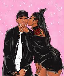 Black couple stock vectors, clipart and illustrations. Couple Drawing Black Sk H Novocom Top