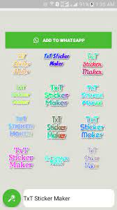 Once you downloaded complete package from our site, then head over to the below procedure. Text Stickers For Whatsapp Wastickerapps For Android Apk Download
