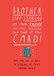 This is so simple a birthday card that everyone can make it easier. Rude Funny Brother Birthday Cards Scribbler