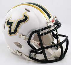South Florida Bulls Riddell Mini Speed Helmet White Football Helmets South Florida Bulls Mini Football Helmet